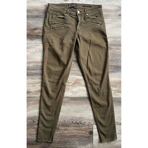 abercrombie fitch jeans size 28 Mid Rise Super Skinny Brown Jeans Womens